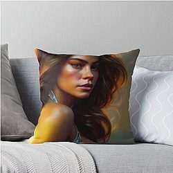 Sofia Vergara Fan Art Throw Pillow