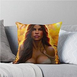 Sofia Vergara Fan Art Throw Pillow