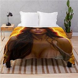 Sofia Vergara Fan Art Throw Blanket