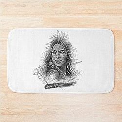 Sofia Vergara Abstract Sketch Art, Sofia Vergara Sketch Design Bath Mat