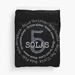 Five Solas of the Reformation Duvet Cover