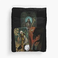 Trilogie de tarot de Solas Duvet Cover