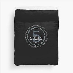 Five Solas of the Reformation Duvet Cover