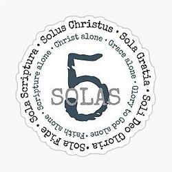 Five The Reformation Solas Sticker