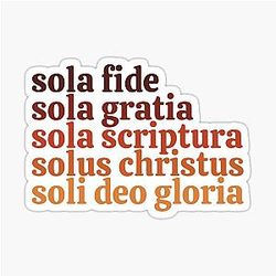 The Five Sola Sticker