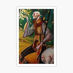 Dragon Age Solas Tarot Card Sticker