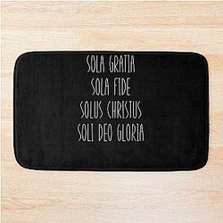 5 Solas Graphic Thin Font Bath Mat