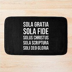 Five Solas Reformed Theology Bath Mat