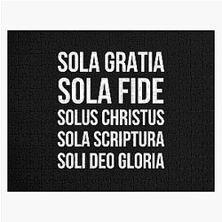 Five Solas Reformed Theology White Jigsaw