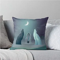 Solas in the Crossroads Throw Pillow