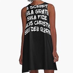 5 Solas Graphic A-Line Dress