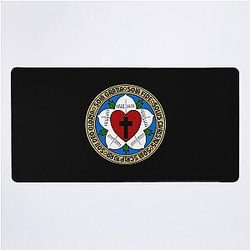 Luther Rose with the Five Solas Desk Mat