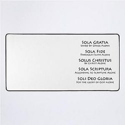 The 5 Solas of the Christian Faith Desk Mat
