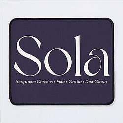 5 Solas White Mouse Pad