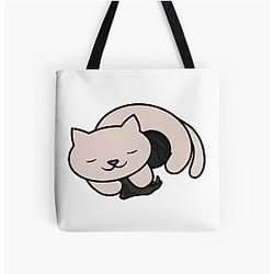 Solas Cat All Over Print Tote Bag