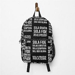 Five Solas Reformed Theology Backpack