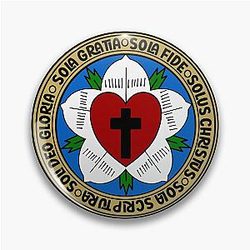 Luther's Rose with the 5 Solas of the Reformation