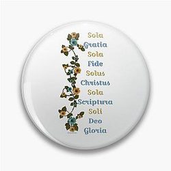 Five and Flowers Pin