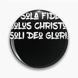 5 Solas Graphic Pin