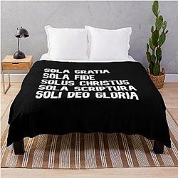 Five Solas Throw Blanket