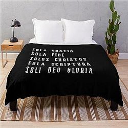 Five Solas Throw Blanket