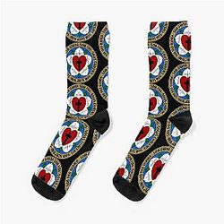 Luther's Rose with the 5 Solas of the Reformation Socks