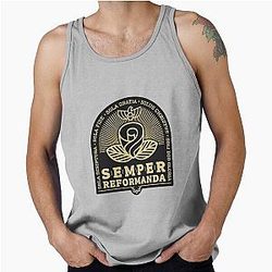 Bible sticker. Semper reformanda. The solas of the Reformation. Tank Top