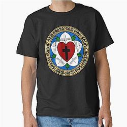 Luther's Rose with the 5 Solas of the Reformation Classic T-Shirt
