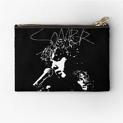 Classic Silhouette Style Somber Zipper Pouch