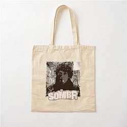 Vintage Crack Style Sombr Cotton Tote Bag