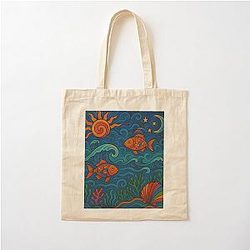 Entre Silêncio e Sombra Cotton Tote Bag