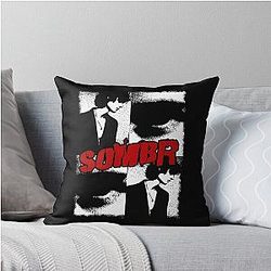 Vintage Close-Up Photo Somber Throw Pillow