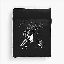 Classic Silhouette Style Somber Duvet Cover