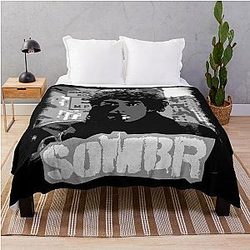 Vintage Crack Style Sombr Throw Blanket