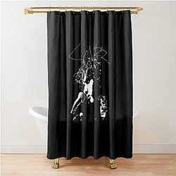 Classic SIlhouette Style Sombr Shower Curtain