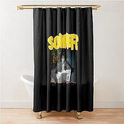 Vintage Grunge Style Somber Shower Curtain