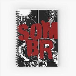 Close Up Photo Somber Spiral Notebook