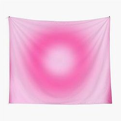 Spiritual Pink Aura Gradient Abstract Tapestry