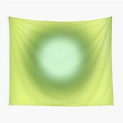Spiritual Green Aura Gradient Abstract Ombre Sombre Tapestry