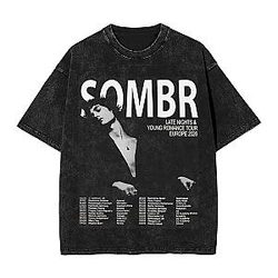 EUROPE TOUR 2026 PTTT2907 Washed  Sombr T-Shirts