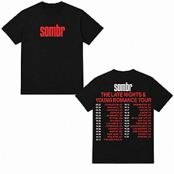 The Late Nights & Young Romance Tour Dates LA0508 Sombr T-Shirts