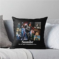 Somber Retro Throw Pillow