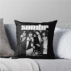 Somber 90s Throw Pillow