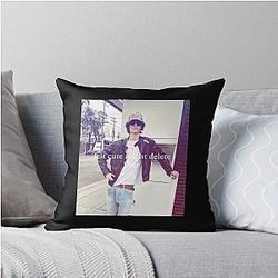 Somber Music Artist Throw Pillow