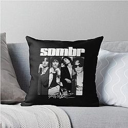Somber Retro 90s Throw Pillow