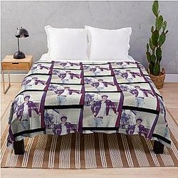 Somber Music Artist Throw Blanket