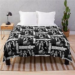 Somber Retro 90s Throw Blanket
