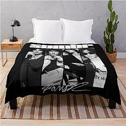 Somber Retro 90s Throw Blanket