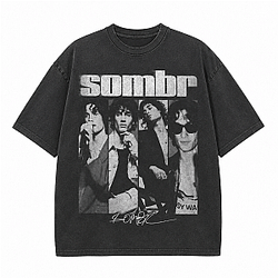 New Arrival DTNK3105 Washed Sombr T-Shirts