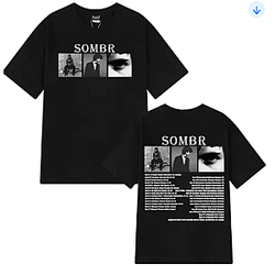 Tour List Lyrics DTNK3105 Sombr T-Shirts